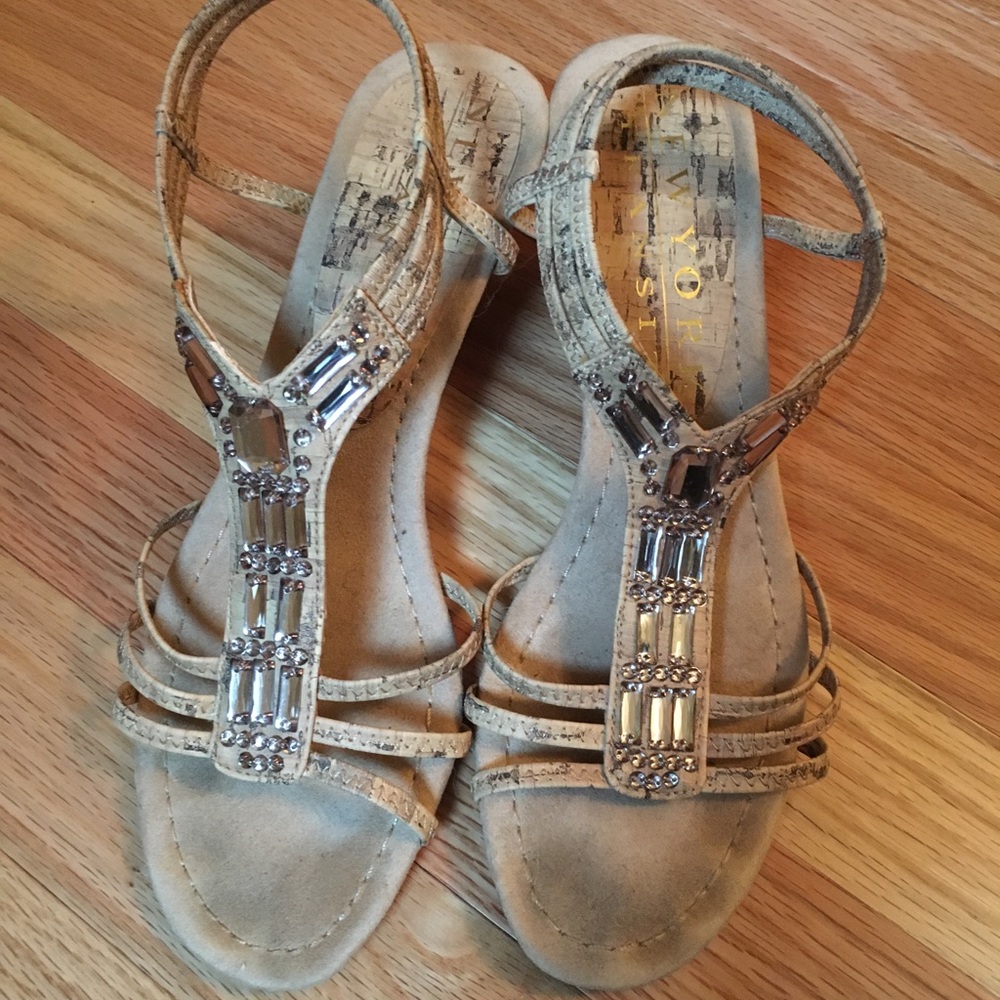 New York Transit Wedge Sandals